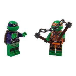 LEGO Teenage Mutant Ninja Turtles Donatello Michelangelo Minifigures TMNT 79120